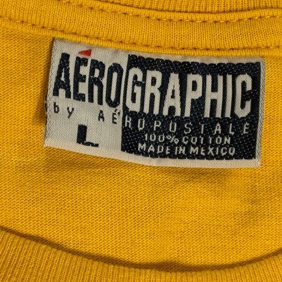 Vintage Aeropostale size large gold long sleeve tee - Picture 3 of 6